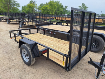 New 2025 AMO 5x10 Lowside Landscape Trailer W/ Led Lights
