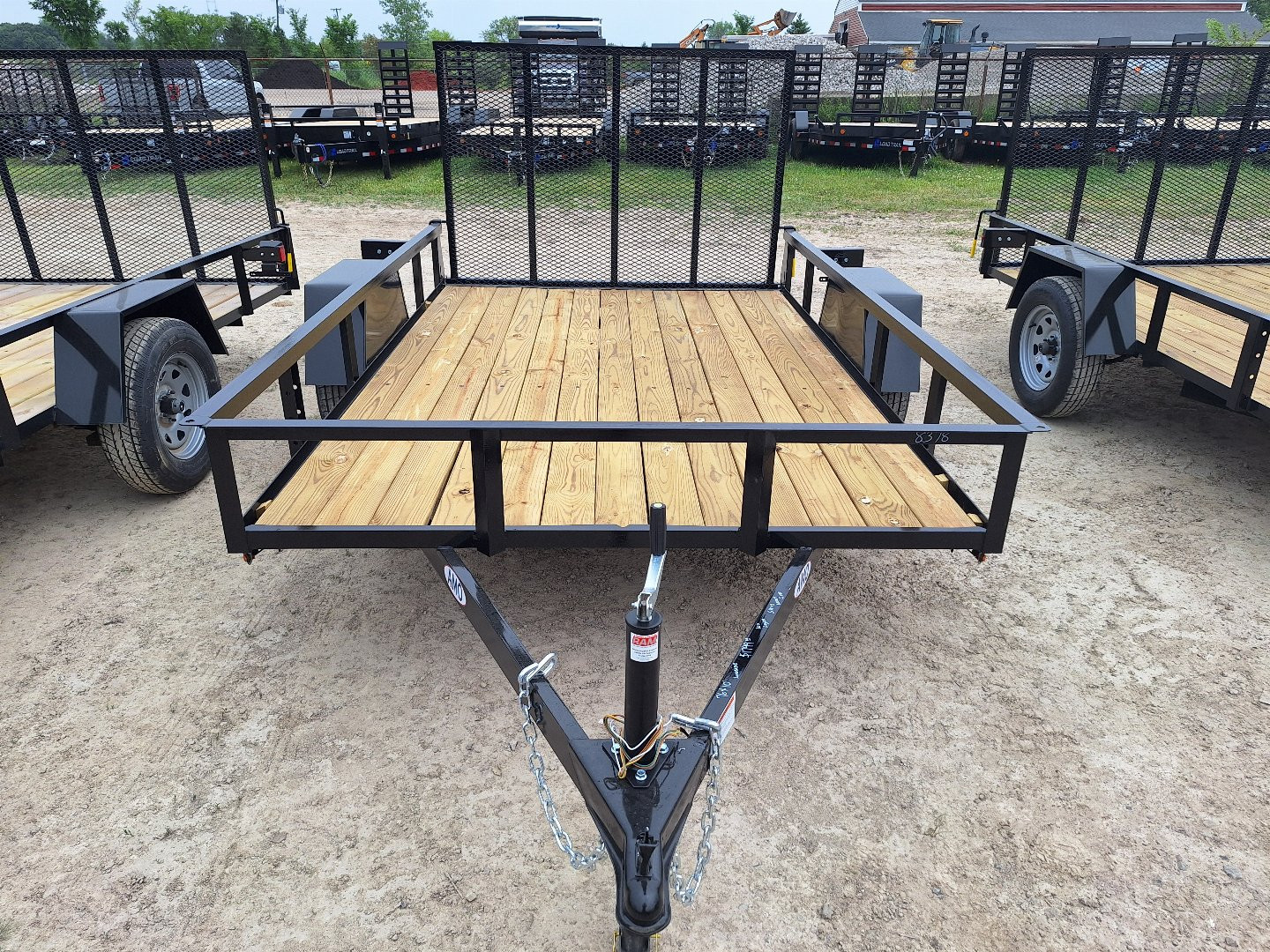 New 2025 AMO 76x10 Lowside Landscape Trailer W/ Led Lights and Spring Assist Gate