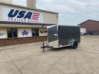 New 2026 US CARGO Scout 5x10 V-Nose Ramp Door +6" Cargo / Enclosed Trailer