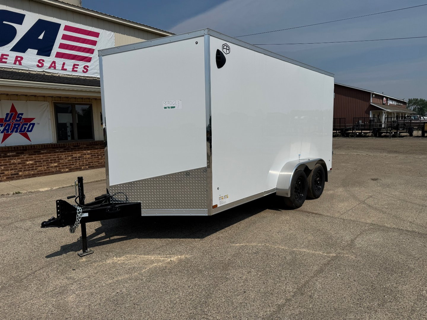 New 2026 US CARGO Scout 7x14 +6" V-Nose Barn Door w/Options Cargo / Enclosed Trailer