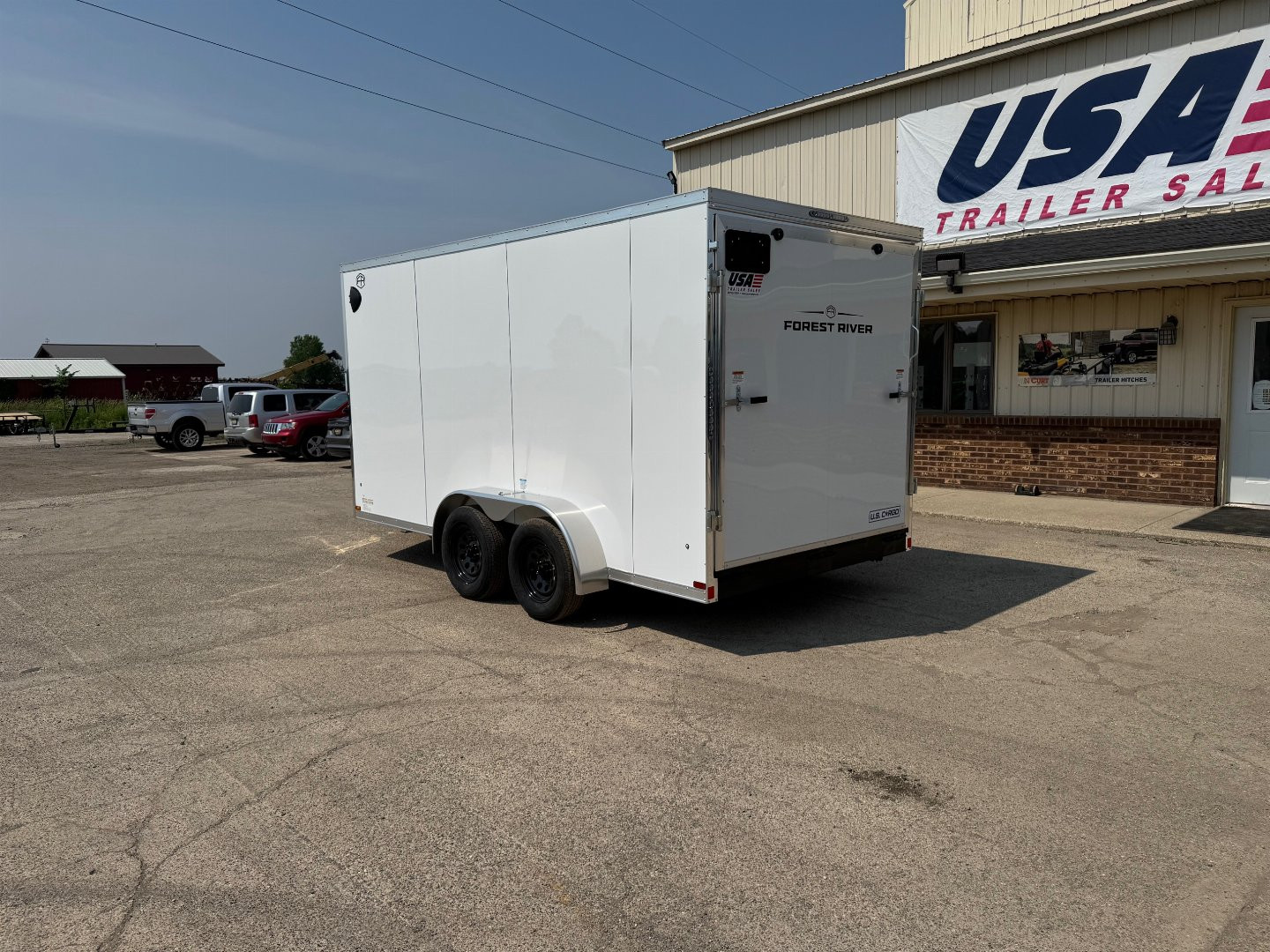 New 2026 US CARGO Scout 7x14 +6" V-Nose Barn Door w/Options Cargo / Enclosed Trailer