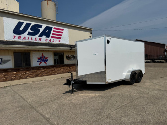 New 2026 US CARGO Scout 7x14 +6" V-Nose Barn Door w/Options Cargo / Enclosed Trailer