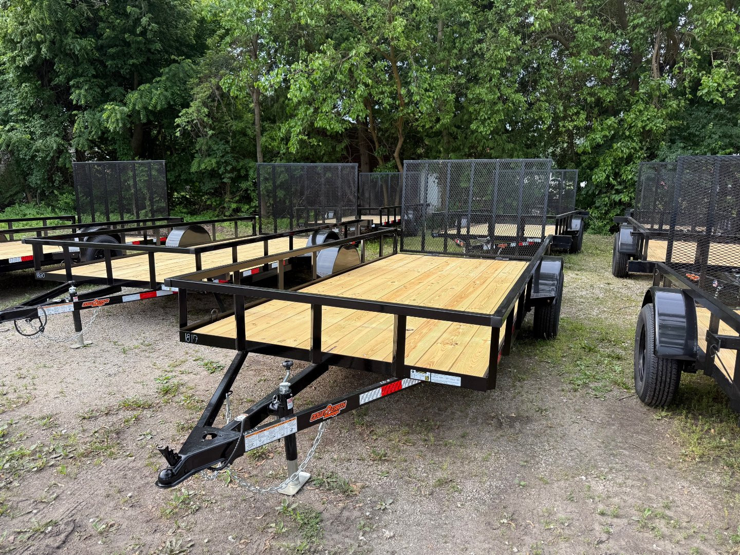 New 2025 Down 2 Earth Trailers 76x14 Lowside Landscape Trailer