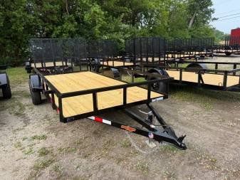 New 2025 Down 2 Earth Trailers 76x14 Lowside Landscape Trailer