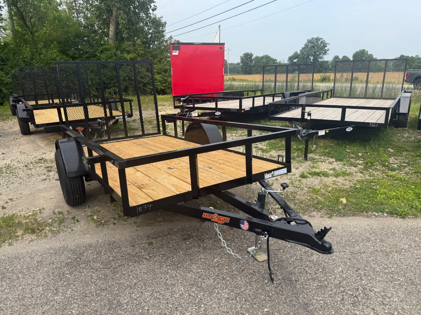 New 2025 Down 2 Earth Trailers 76x12 Lowside Landscape Trailer