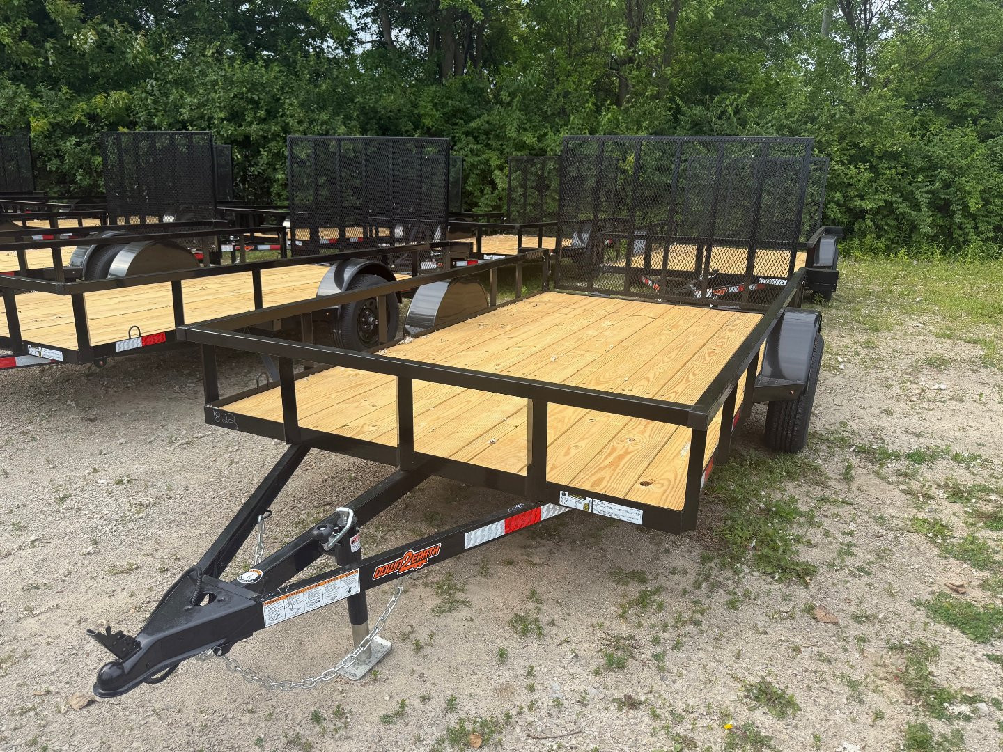 New 2025 Down 2 Earth Trailers 76x12 Lowside Landscape Trailer