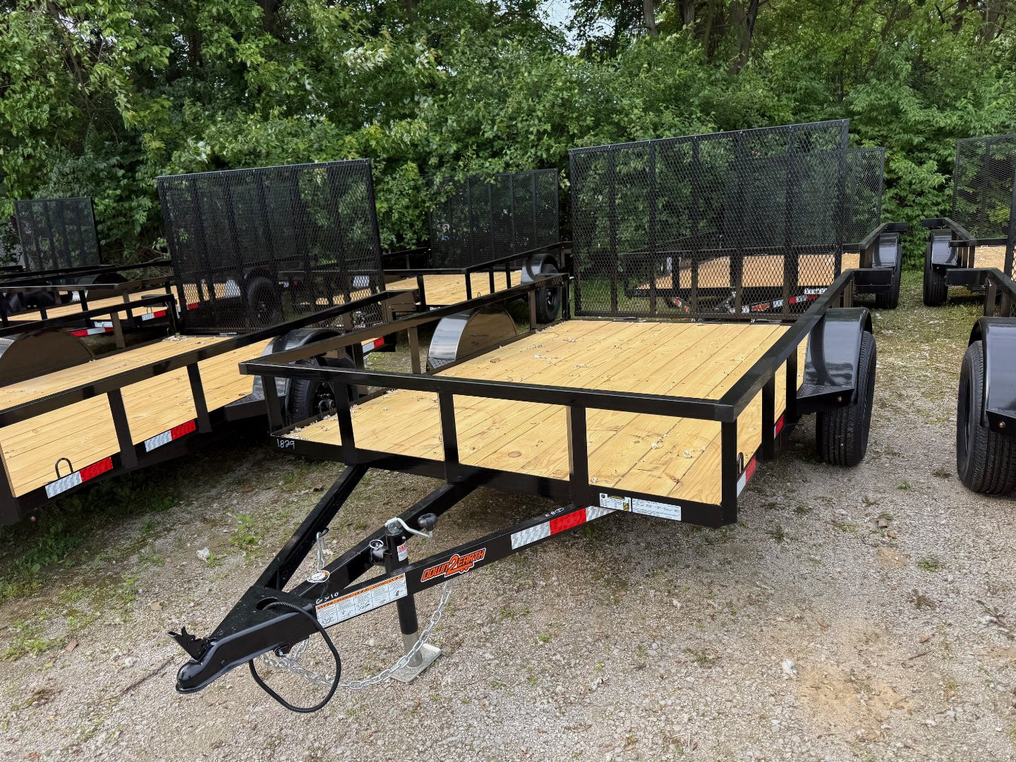New 2025 Down 2 Earth Trailers 76x10 Lowside Landscape Trailer