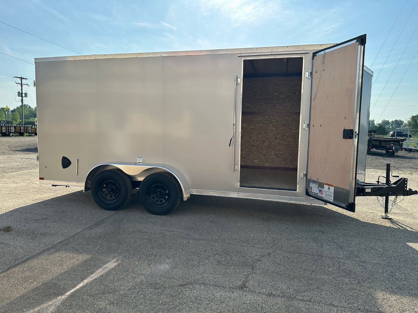 New 2025 US CARGO Scout 7x16 +6" V-Nose Barn Door w/Options Cargo / Enclosed Trailer