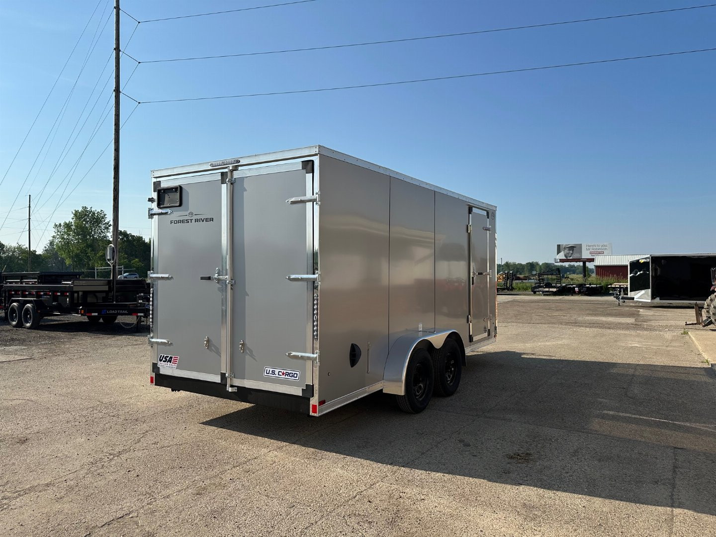 New 2025 US CARGO Scout 7x16 +6" V-Nose Barn Door w/Options Cargo / Enclosed Trailer
