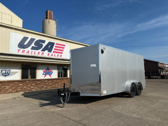 New 2025 US CARGO Scout 7x16 +6" V-Nose Barn Door w/Options Cargo / Enclosed Trailer