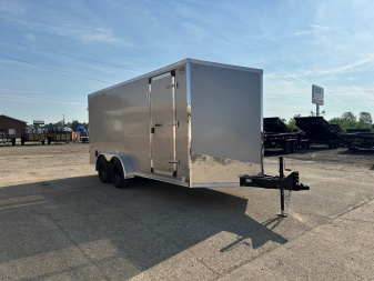 New 2025 US CARGO Scout 7x16 +6" V-Nose Barn Door w/Options Cargo / Enclosed Trailer
