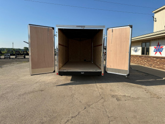 New 2025 US CARGO Scout 7x16 +6" V-Nose Barn Door w/Options Cargo / Enclosed Trailer