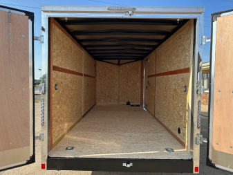 New 2025 US CARGO Scout 7x16 +6" V-Nose Barn Door w/Options Cargo / Enclosed Trailer