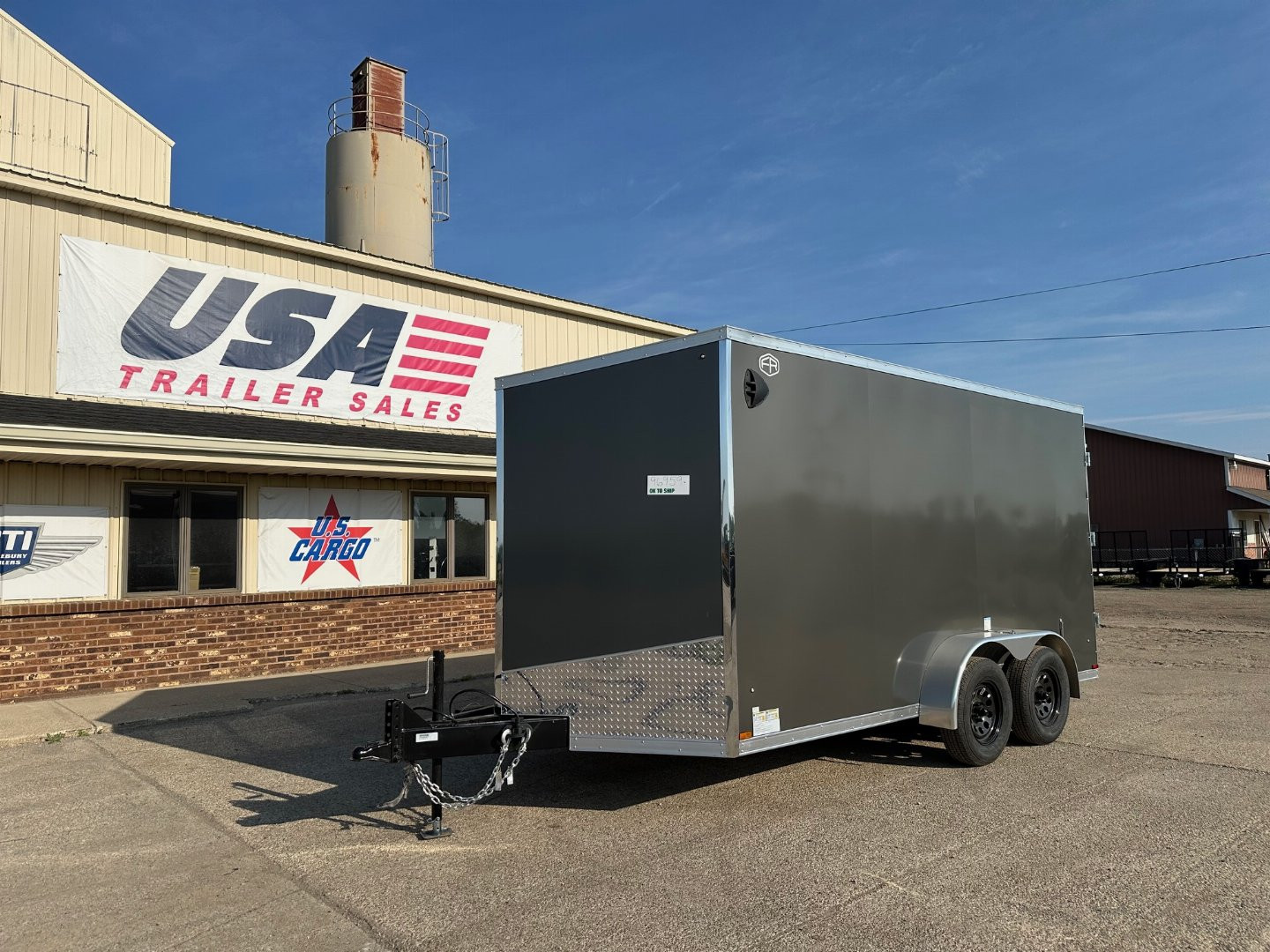 New 2025 US CARGO Scout 7x14 +6" V-Nose Barn Door w/Options Cargo / Enclosed Trailer