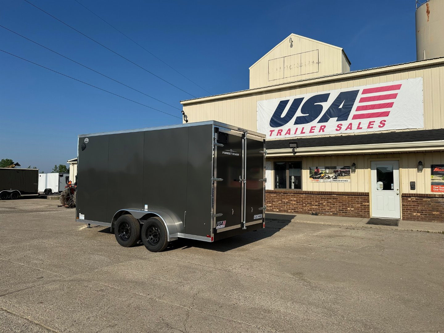 New 2025 US CARGO Scout 7x14 +6" V-Nose Barn Door w/Options Cargo / Enclosed Trailer