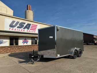 New 2025 US CARGO Scout 7x14 +6" V-Nose Barn Door w/Options Cargo / Enclosed Trailer