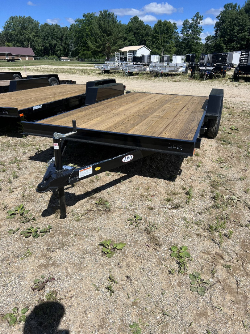 New 2024 AMO 18' 1- BRAKE CAR HAULER TRAILER