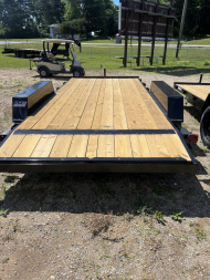 New 2024 AMO 18' 1- BRAKE CAR HAULER TRAILER
