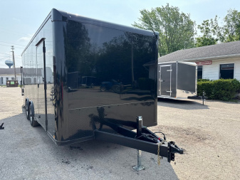 New 2025 Cross 8.5 x 20 Enclosed Car Hauler with Ramp 10K GVW with 7ft interior - BLACK OUT TRIM PACKAGE - LOADED WITH OPTIONS !!