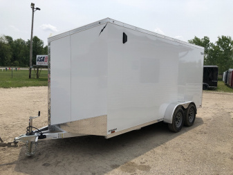 New 2025 Lightning Trailers 7X16 ALUM W/ 78  INTERIOR Cargo / Enclosed Trailer