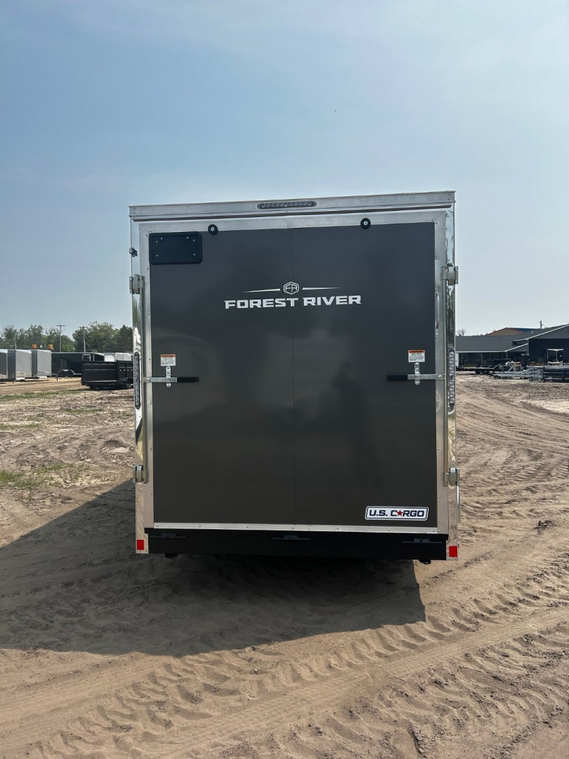 New 2025 US Cargo 7X16 CHARCOAL W/RAMP 7FT INTERIOR Cargo / Enclosed Trailer