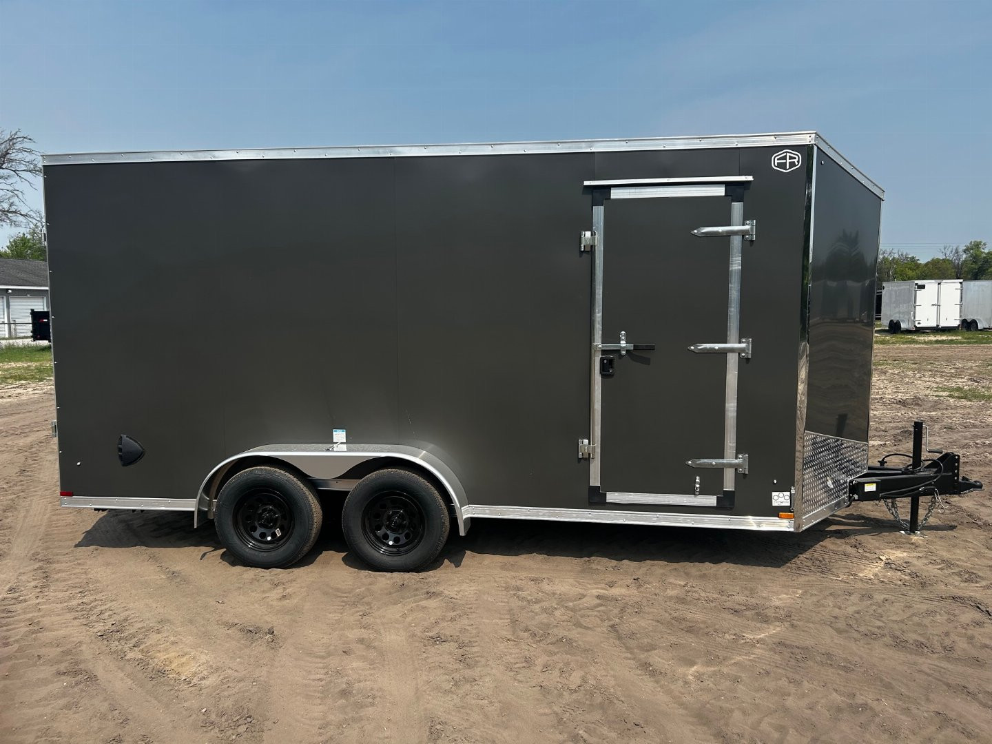 New 2025 US Cargo 7X16 CHARCOAL W/RAMP 7FT INTERIOR Cargo / Enclosed Trailer