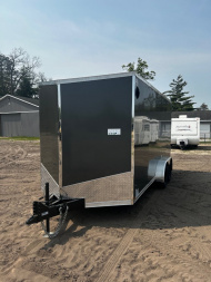 New 2025 US Cargo 7X16 CHARCOAL W/RAMP 7FT INTERIOR Cargo / Enclosed Trailer