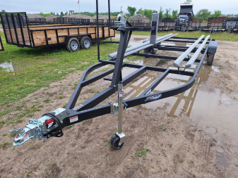 New 2025 Hoosier 20'-24' Float On Bunk Style Pontoon Trailer W/ Hyd Brakes