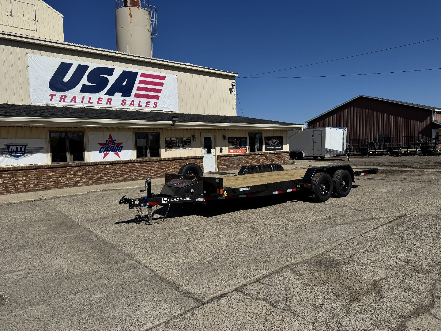 New 2024 LOAD TRAIL 83"X20' 10K TA-1 Max Tilt Trailer w/Spare Tire