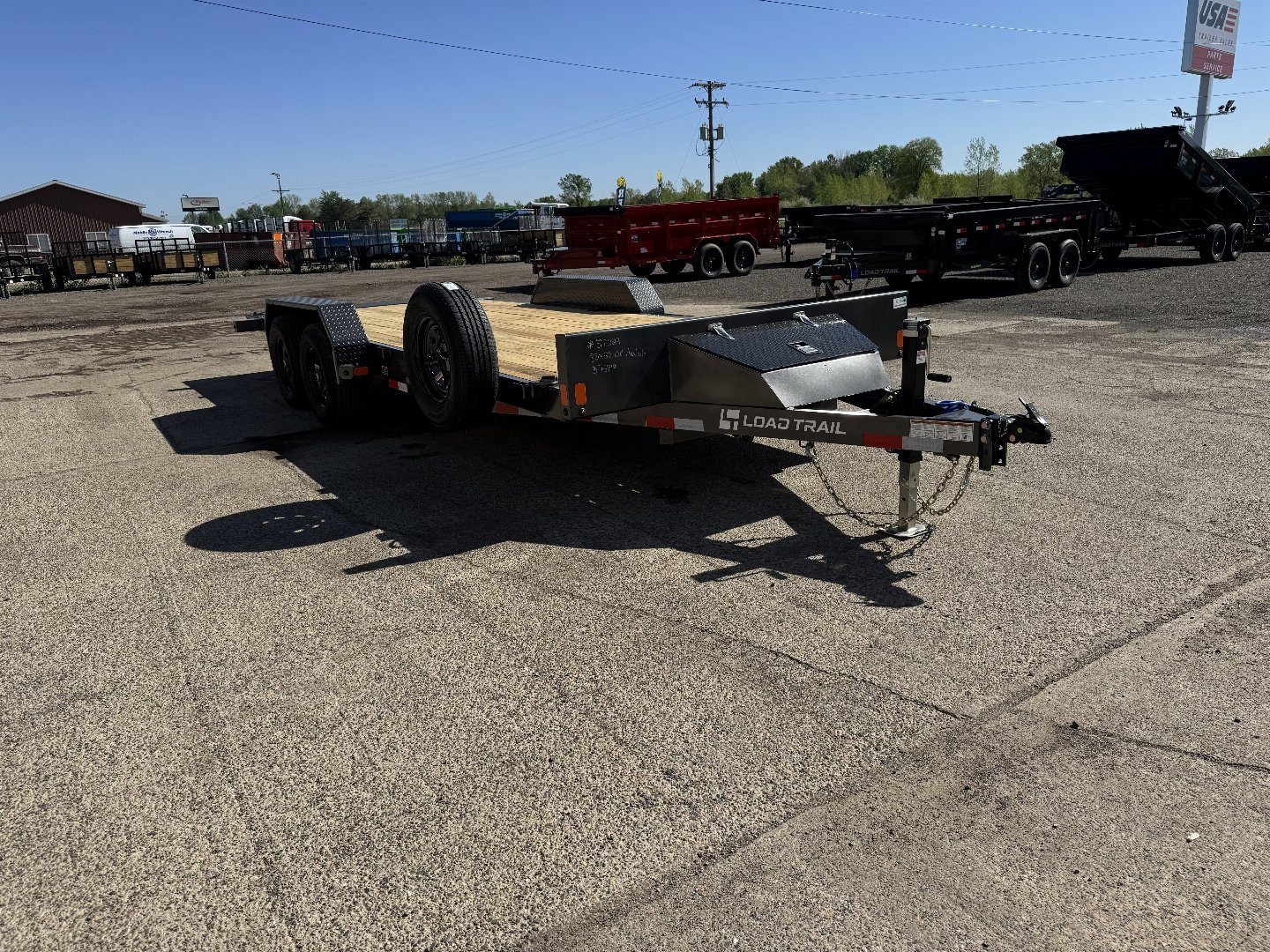 New 2024 LOAD TRAIL 83"X20' 10K TA-1 Max Tilt Trailer w/Spare Tire