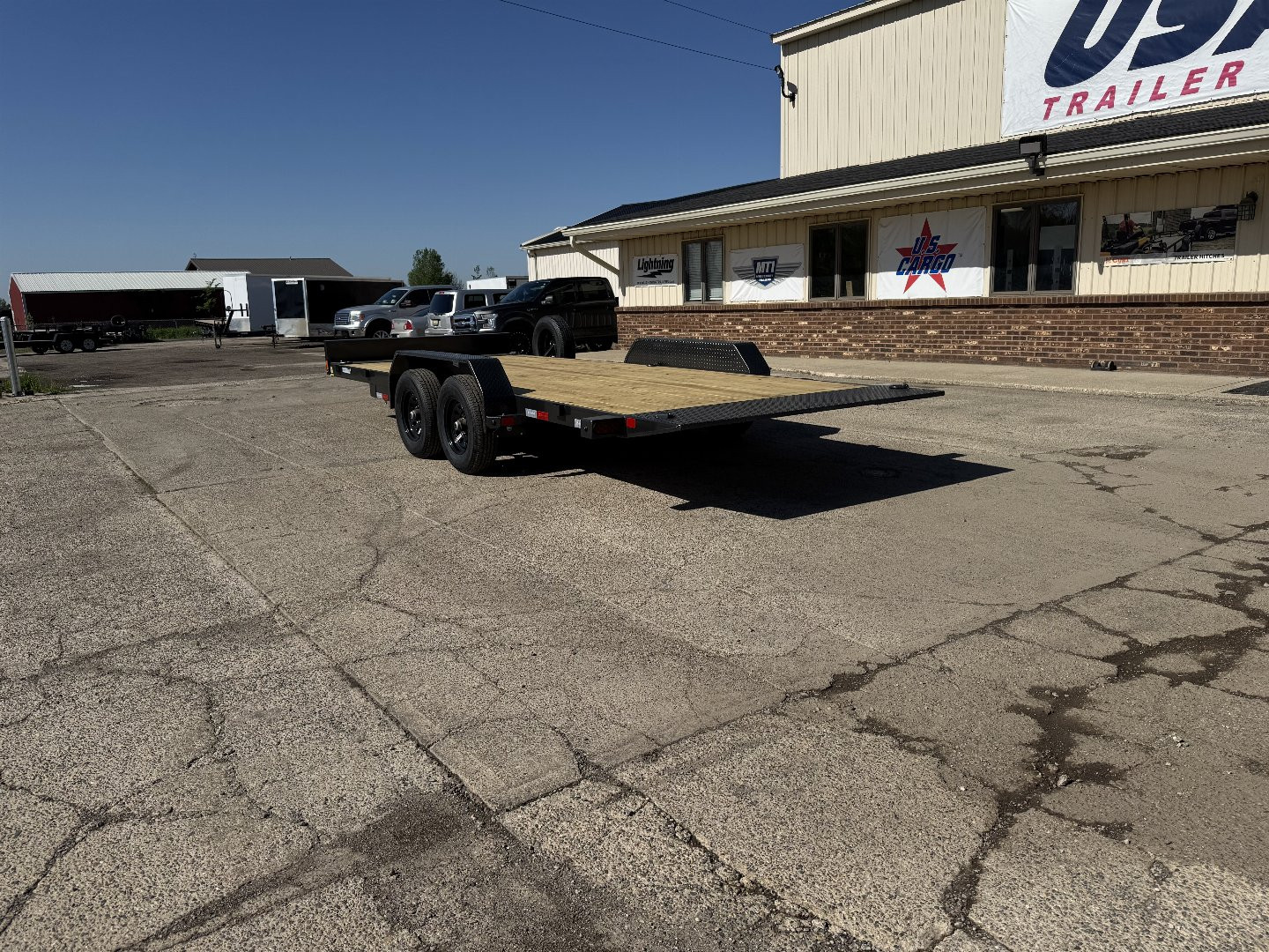 New 2024 LOAD TRAIL 83"X20' 10K TA-1 Max Tilt Trailer w/Spare Tire