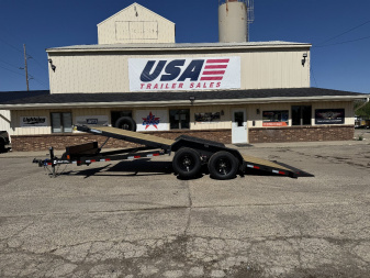 New 2024 LOAD TRAIL 83"X20' 10K TA-1 Max Tilt Trailer w/Spare Tire