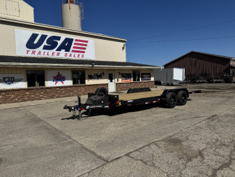 New 2024 LOAD TRAIL 83"X20' 10K TA-1 Max Tilt Trailer w/Spare Tire