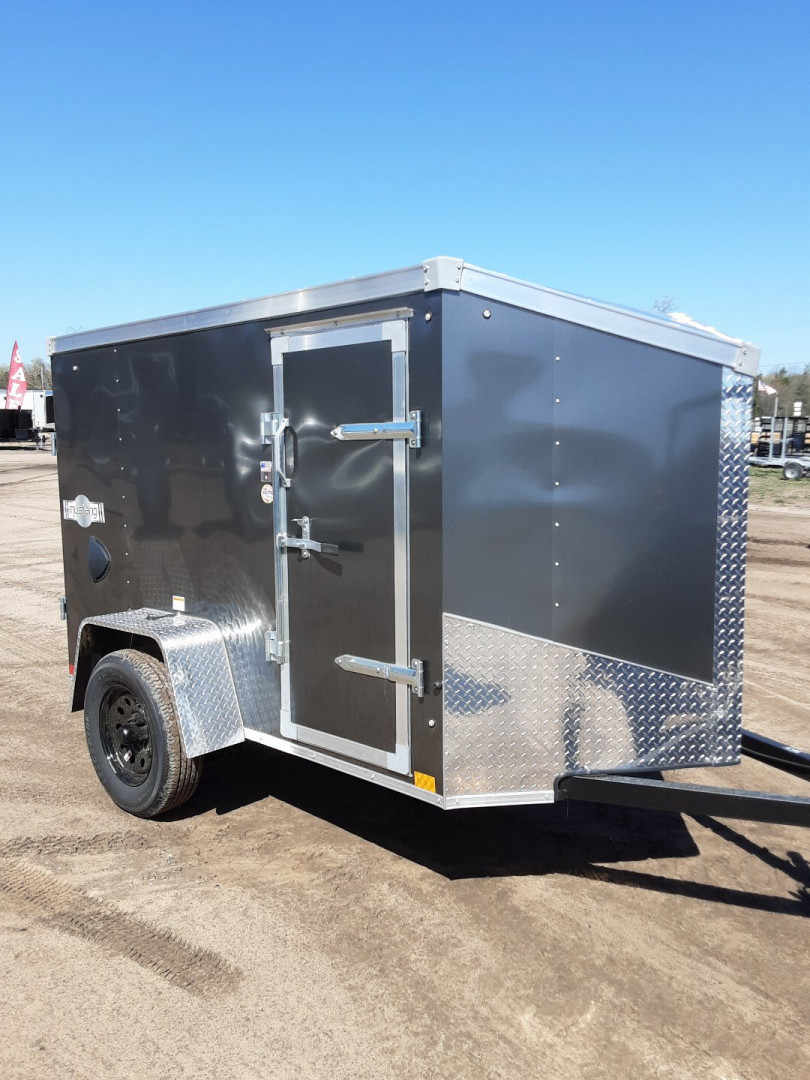 New 2025 Stealth Trailers STEALTH 5X8 RAMP CHARCOAL Cargo / Enclosed Trailer