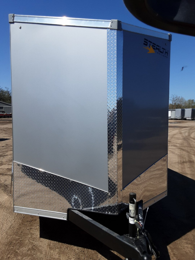 New 2025 Stealth Trailers STEALTH 7X14 SILVER 7FT TALL W/RAMP Cargo / Enclosed Trailer
