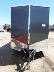 New 2025 Forest River US CARGO 7X12 W/RAMP CHARCOAL 7FT TALL Cargo / Enclosed Trailer