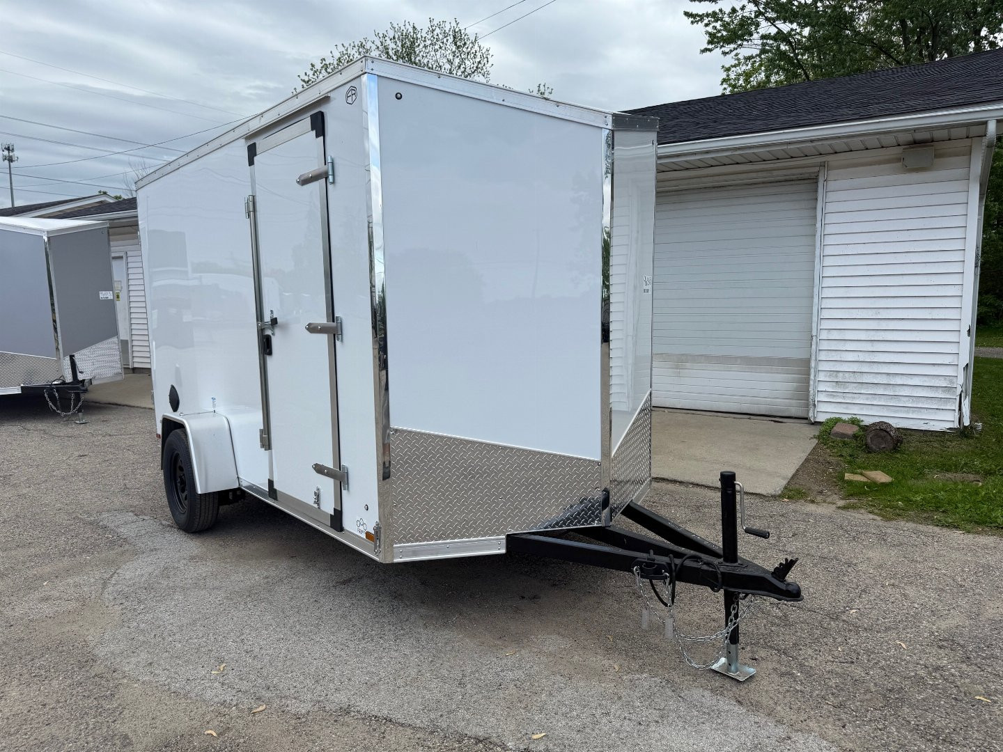 New 2025 US Cargo 6 x 12 Enclosed Trailer Ramp Door with 6FT 6IN INTERIOR - Screwless Exterior w/Upgraded Options - EXTENDED TONGUE