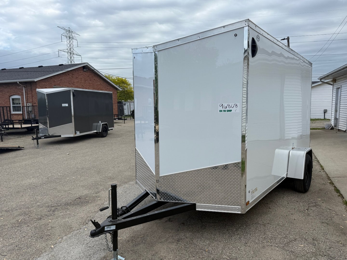 New 2025 US Cargo 6 x 12 Enclosed Trailer Ramp Door with 6FT 6IN INTERIOR - Screwless Exterior w/Upgraded Options - EXTENDED TONGUE