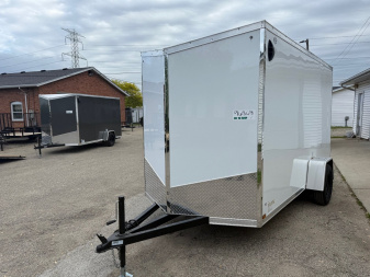 New 2025 US Cargo 6 x 12 Enclosed Trailer Ramp Door with 6FT 6IN INTERIOR - Screwless Exterior w/Upgraded Options - EXTENDED TONGUE