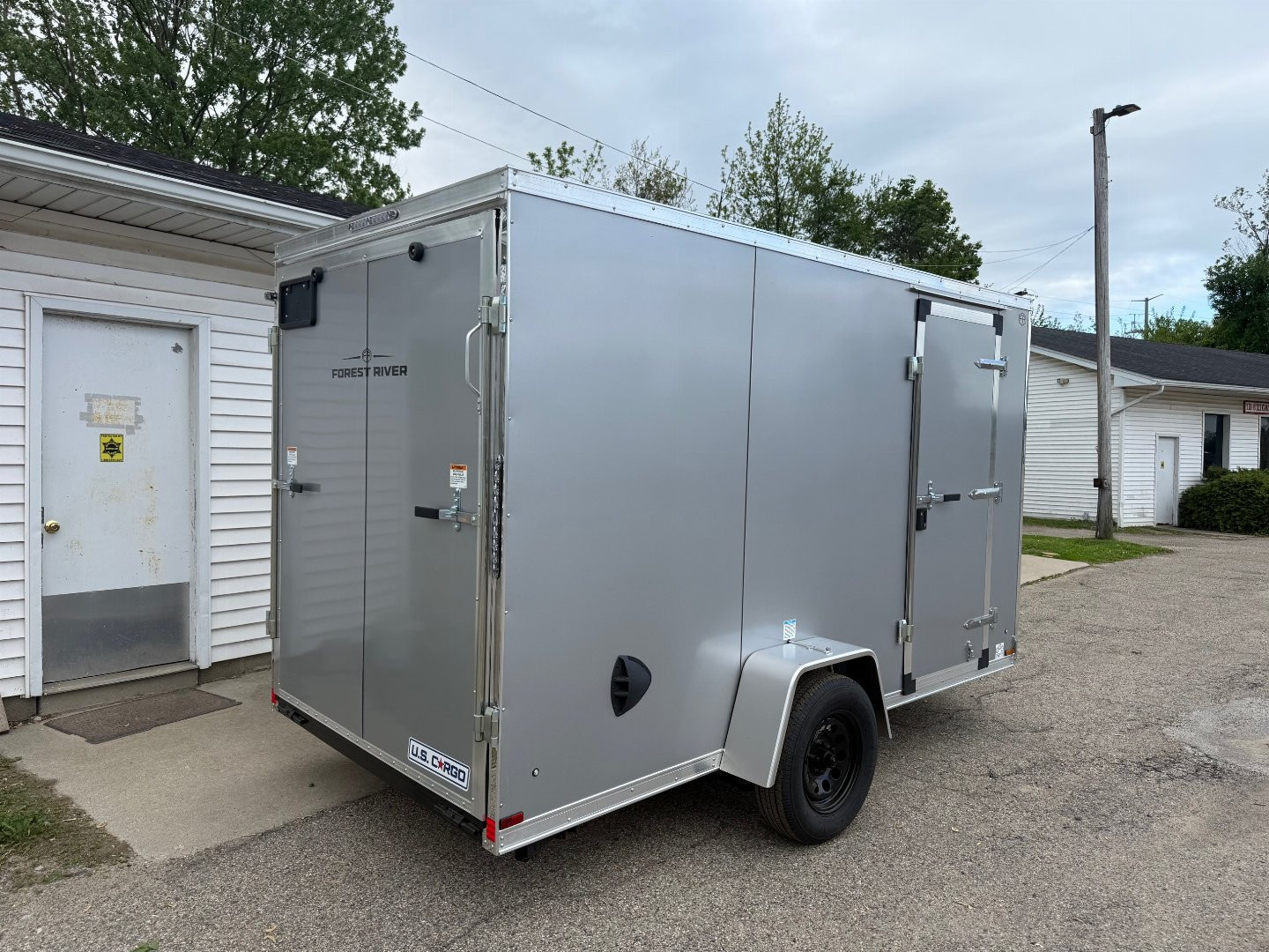 New 2025 US Cargo 6 x 12 Enclosed Trailer Ramp Door with 6FT 6IN INTERIOR - Screwless Exterior w/Upgraded Options