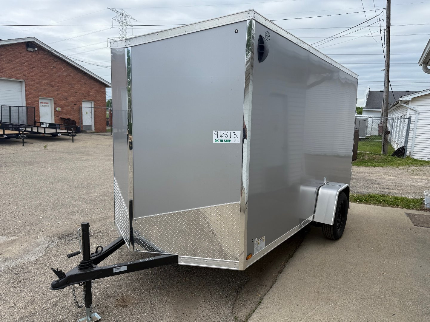 New 2025 US Cargo 6 x 12 Enclosed Trailer Ramp Door with 6FT 6IN INTERIOR - Screwless Exterior w/Upgraded Options