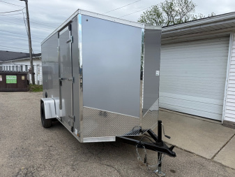 New 2025 US Cargo 6 x 12 Enclosed Trailer Ramp Door with 6FT 6IN INTERIOR - Screwless Exterior w/Upgraded Options