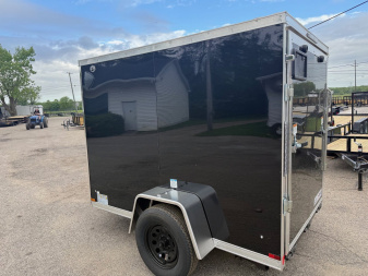 New 2025 US Cargo 5 x 8 Enclosed Trailer w/ Ramp Door with 5ft interior (Single) Cargo / Enclosed Trailer- UPGRADES6in