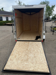 New 2025 US Cargo 5 x 8 Enclosed Trailer w/ Ramp Door with 5ft interior (Single) Cargo / Enclosed Trailer- UPGRADES6in