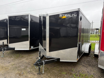 New 2025 Stealth 7 X 16 Cargo / Enclosed Trailer with Ramp and 6ft 6in interior Height