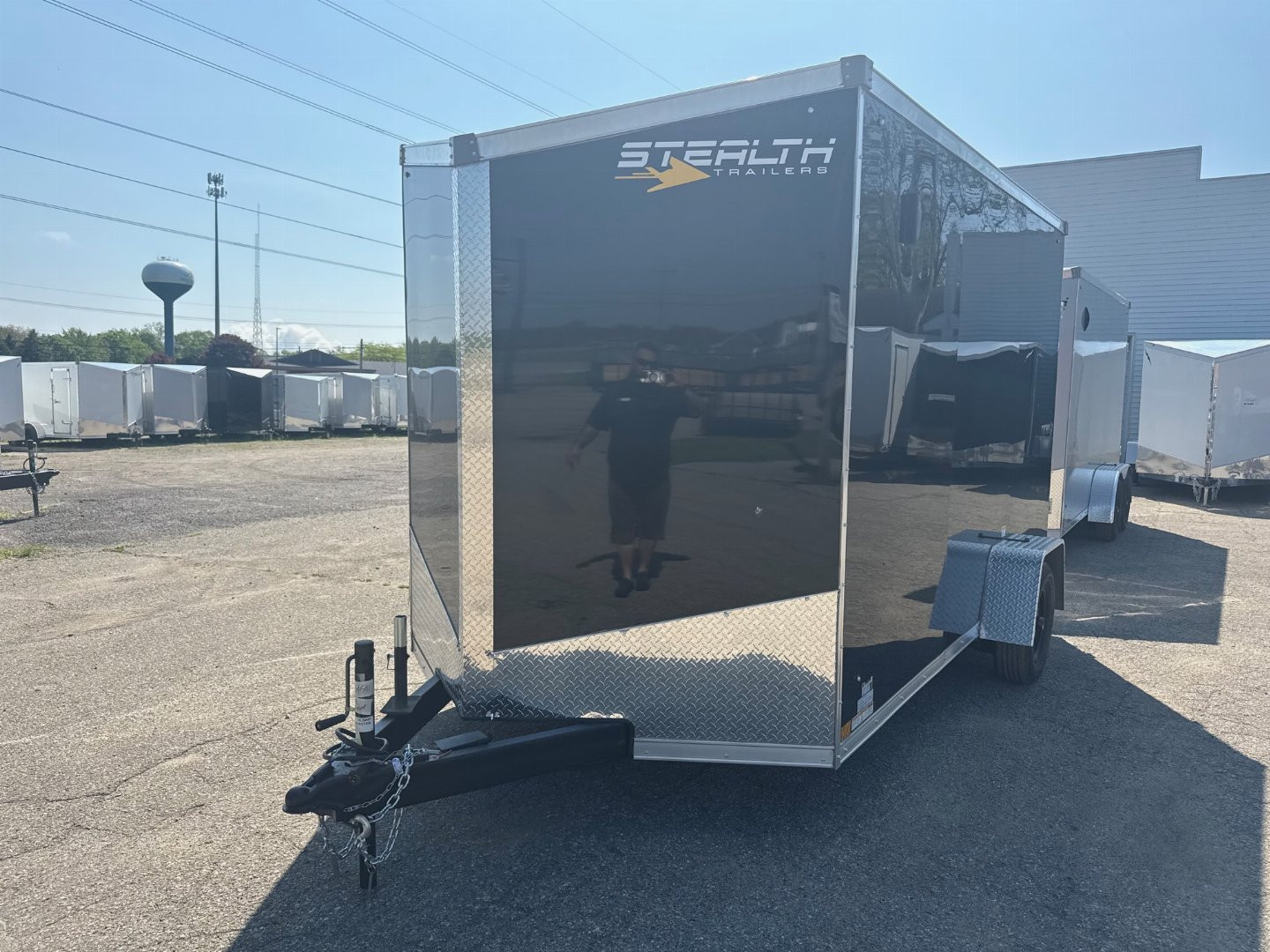 New 2025 7 X 12 US CARGO Enclosed Trailer 7ft interior w/ Ramp and Electric Brakes and UPGRADED OPTIONS