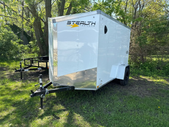 New 2025 6 x 10 Stealth Enclosed Trailer with Ramp