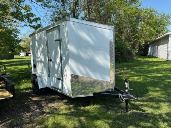 New 2025 6 x 10 Stealth Enclosed Trailer with Ramp