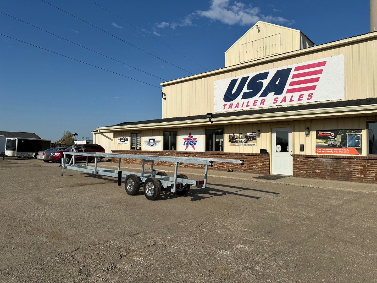 New 2025 Genesis Trailers 24ft Tandem Axle Crank-up Trailer