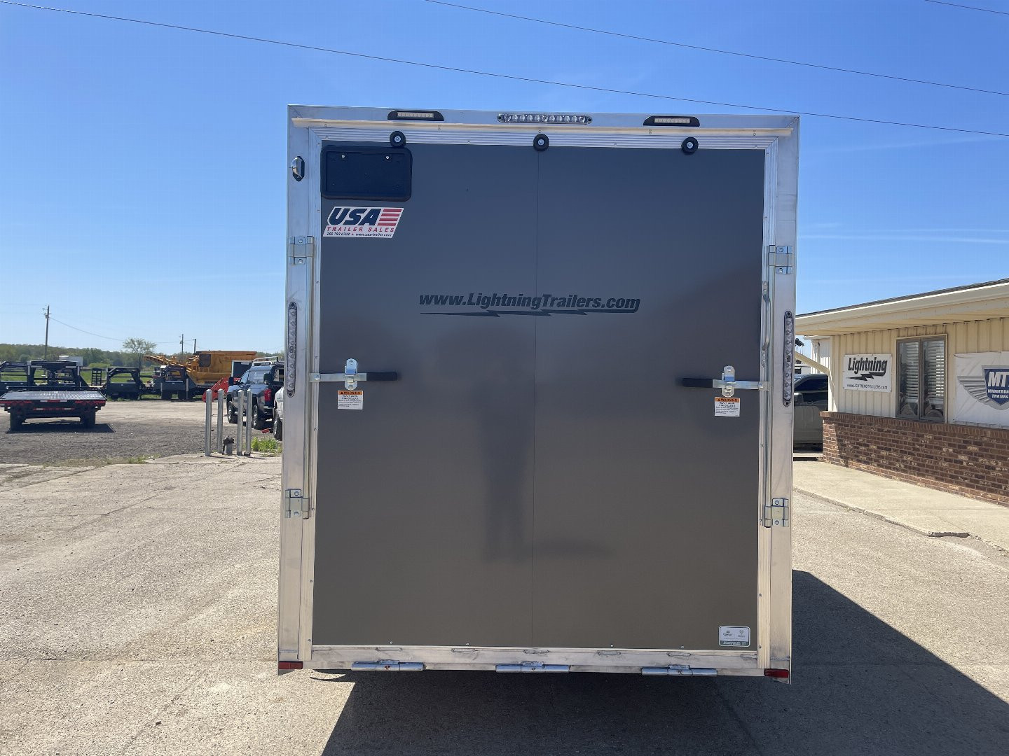 New 2025 LIGHTNING TRAILERS 7X14 V-Nose Ramp Door +12" Cargo / Enclosed Trailer